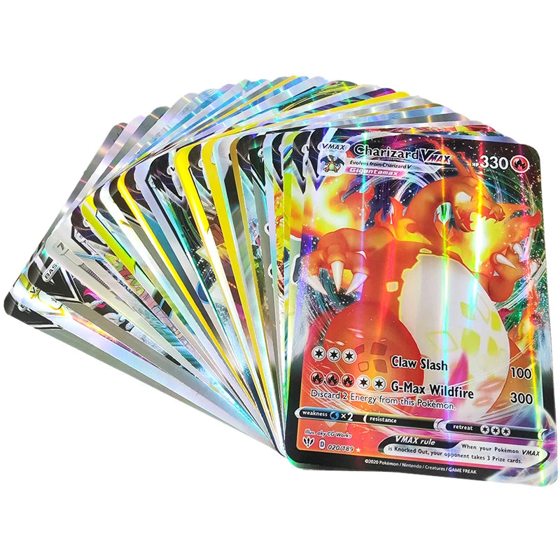 5-30 Pcs/set Pokemon Cards Jumbo Card Italian English Vmax GX Color Energy Card Pikachu Rare Collection Battle Trainer Boys Gift