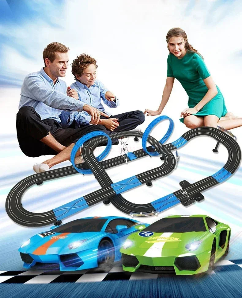 Rc Toy Set Racing Track Electric Double Remote Control Car Interactive Autorama Circuit Voiture Christmas Toy For Boy Children