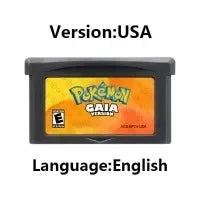 GBA Game Cartridge 32 Bit Video Game Console Card Pokemon Series Liquid Crystal FireRed Rocket Unbound Gaia Fan Made for GBA