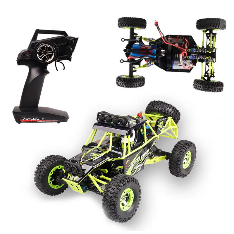 WL 12428 WLtoys 1/12 4WD RC Racing Car High Speed Off-Road Remote Control Alloy Climbing Truck LED Light Buggy Toys Kids Gift