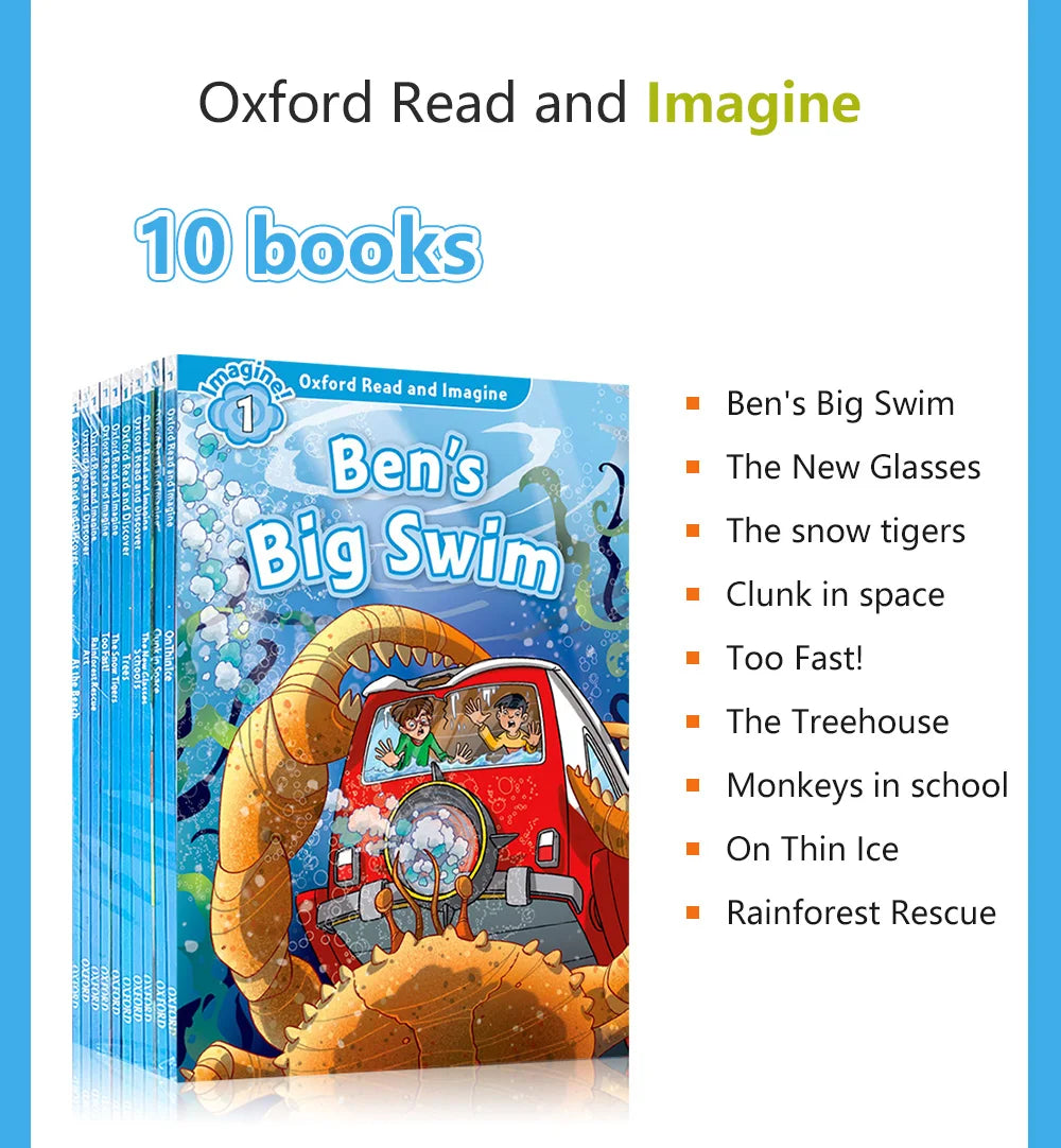 Oxford Read and Discover Level 1 In English Reading Learing Helping Child To Read Story Picture Books for Kids 20 Books/set