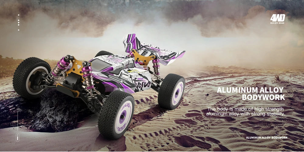 WLtoys 124017 75KM/H 124019 55KM/H 124008 60KM/H 2.4G RC Car Brushless 4WD Electric High Speed Drift Remote Control Toys 3000mAh