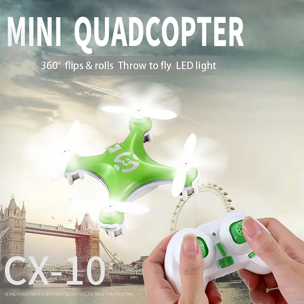 CX-10 Mini Drone 2.4G 4CH 6 Axis LED RC Quadcopter Toy Helicopter Pocket Drone With LED Light Toys For Kids Children Toy Drone