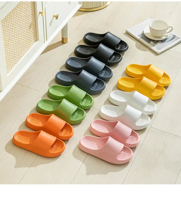 Big Size 50 51 Men Flip Flops Women Soft Sole Platform Slides Summer Beach Sandals Couples Slippers Home Non Slip Bathroom Shoe