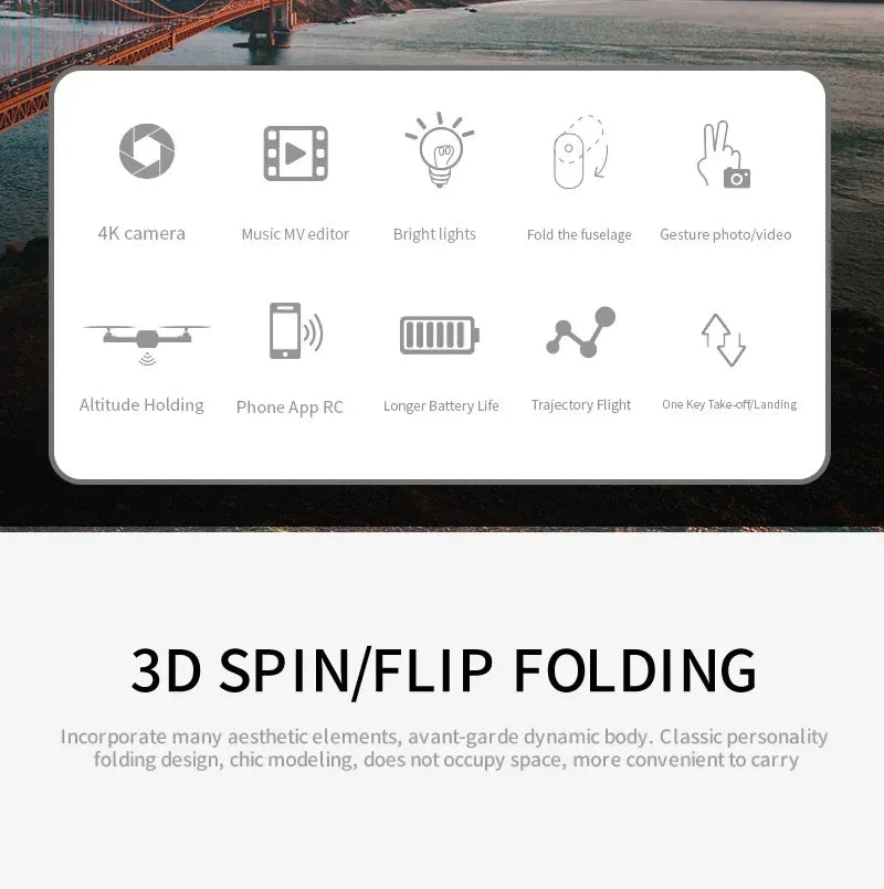 E88 Pro WIFI FPV Drone Wide Angle Dual HD 4K 1080P Camera Airplane Height Hold RC Foldable Quadcopter Helicopter Apron Toy Gift