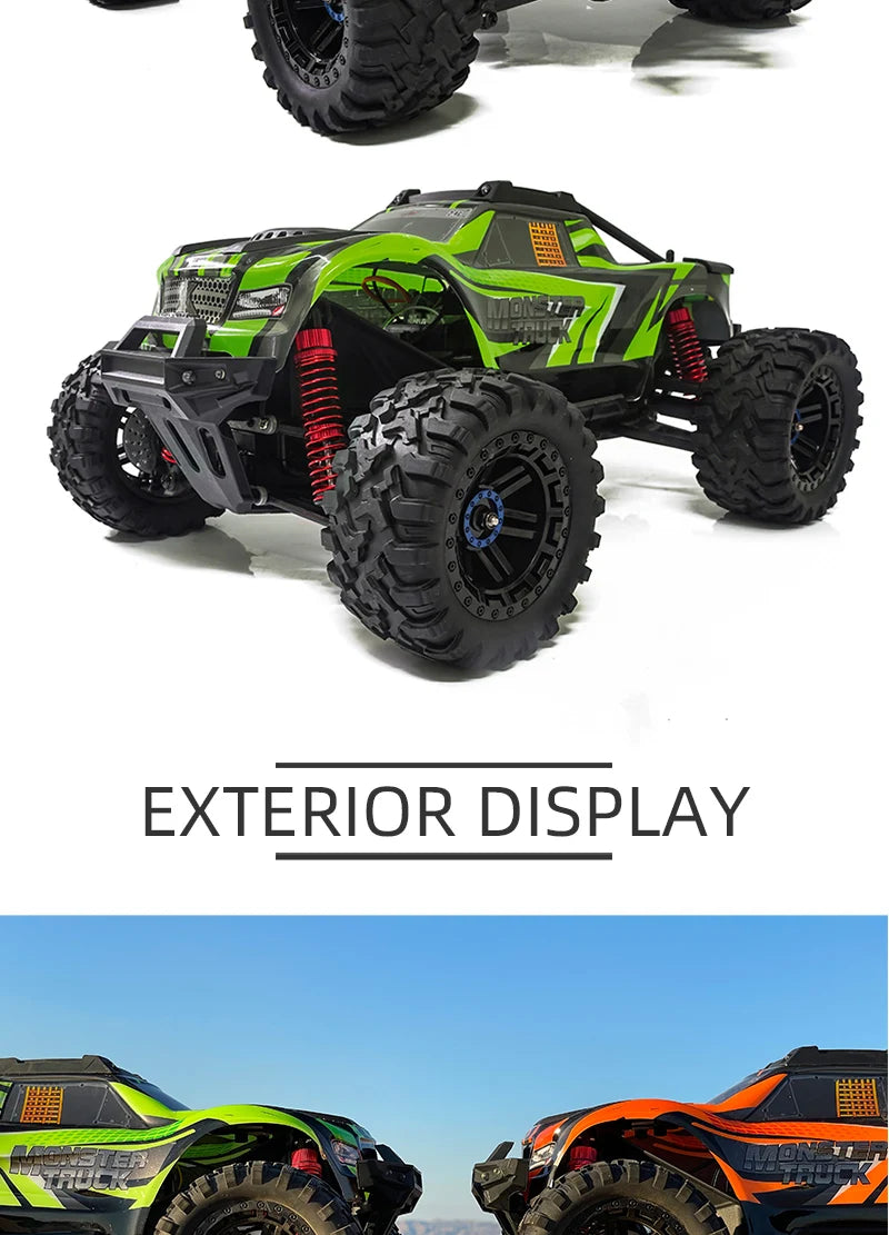 RC Car 1/10 4WD 2.4G Remote Control Car 550 Carbon Brush Strong Motor Drift Off-Road Desert Racing Car Remote Truck Toys