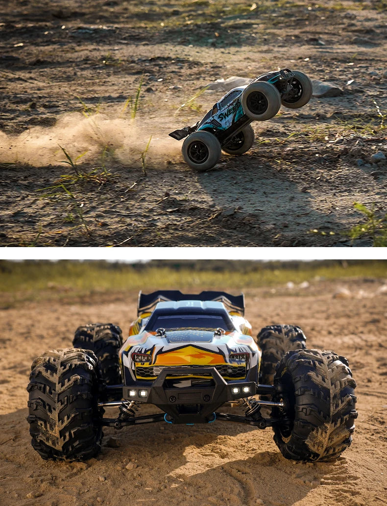 1:16 75KM/H or 50KM/H 4WD RC Car with LED Remote Control Cars High Speed Drift Monster Truck for Kids Vs Wltoys 144001 Toys