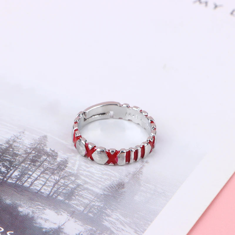 Anime Cos Tokyo Ghoul JUZO SUZUYA REI Boy Adjustable Finger Ring For Women Men Cosplay Jewelry Accessory Gifts