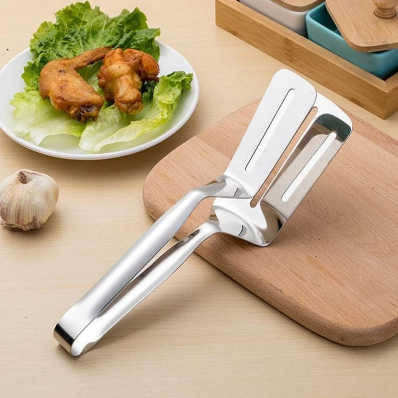 304 Stainless Steel Double-Sided Steak Clip Thick, BBQ, Fried, Fish, Bread, Barbecue,Multifunctional Kitchen Accessories ﻿