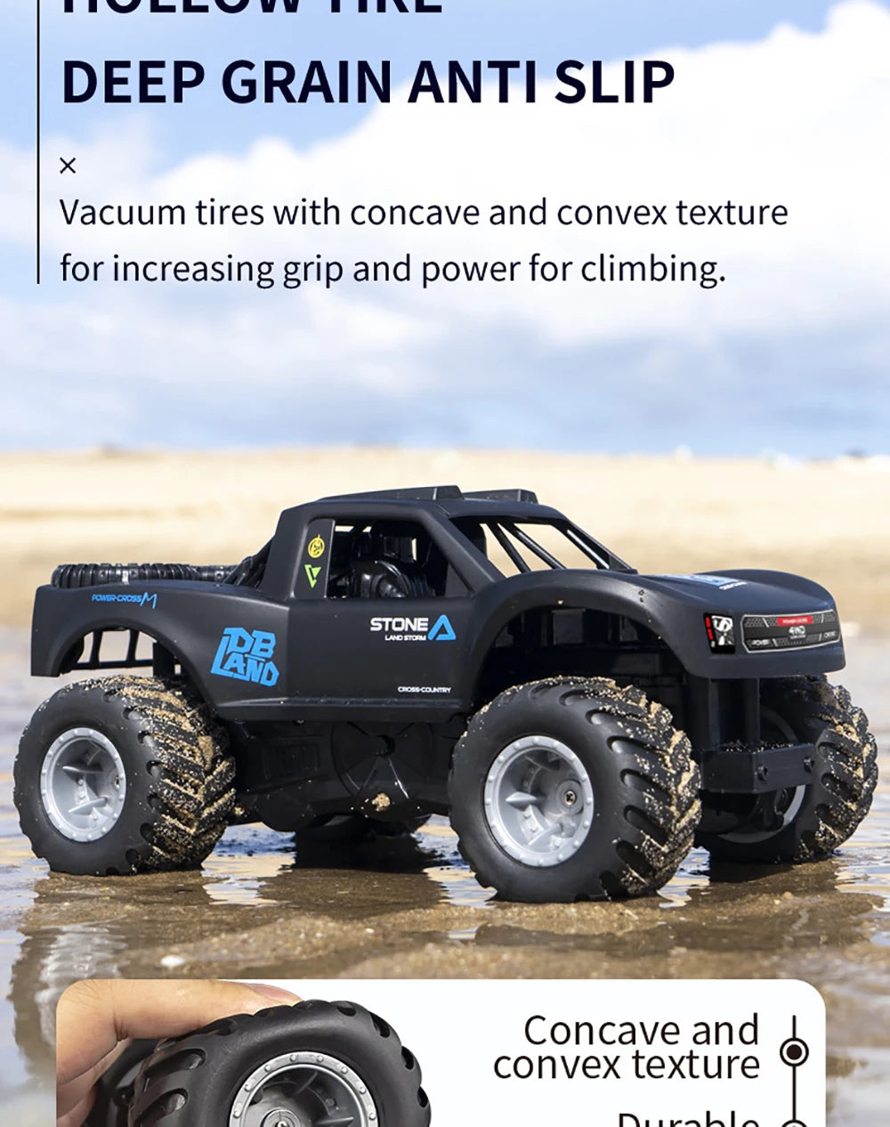 Q156 Amphibious 4WD RC Car 2.4G Off Road Remote Control Cars Waterproof Climbing Vehicle Drift Monster Truck for Kids Toys