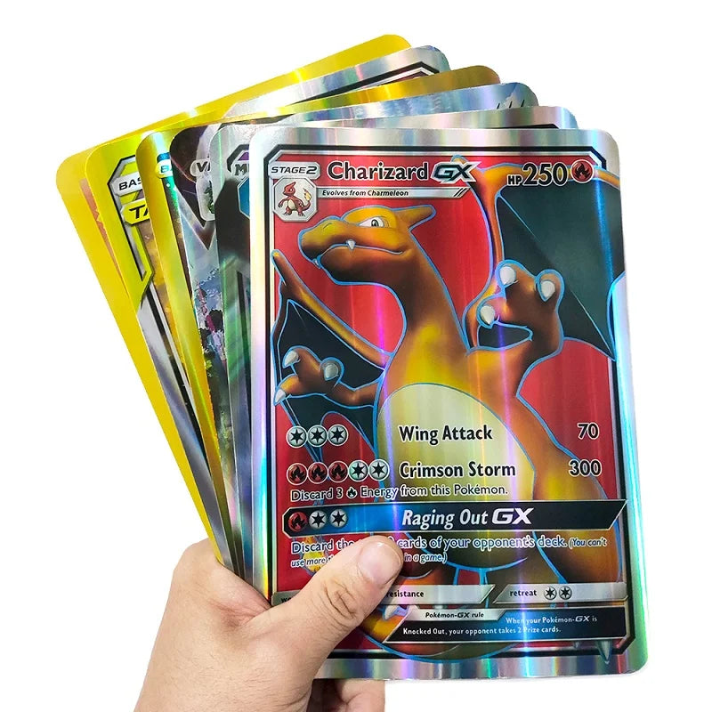 5-30 Pcs/set Pokemon Cards Jumbo Card Italian English Vmax GX Color Energy Card Pikachu Rare Collection Battle Trainer Boys Gift