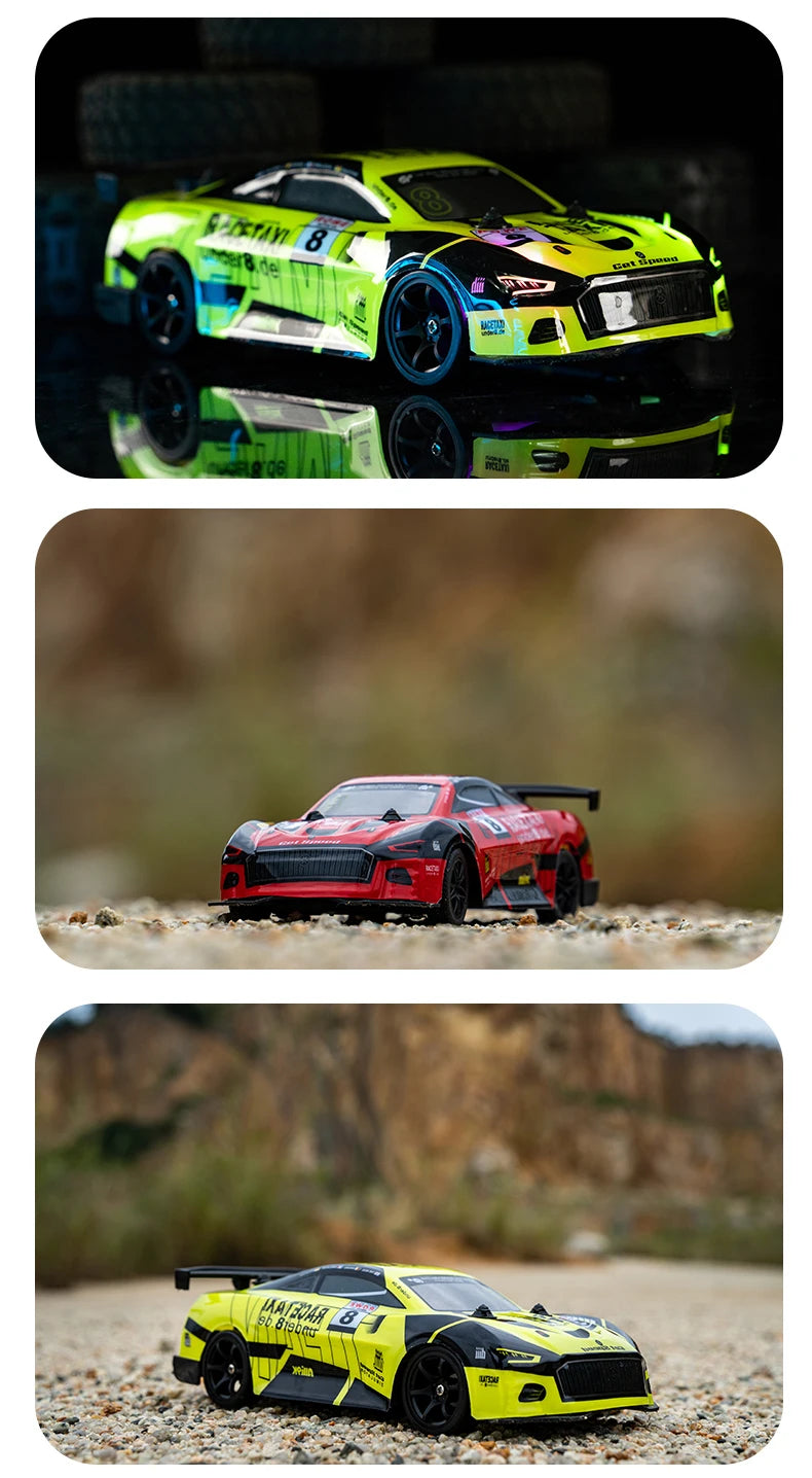 RC Car 4WD Drift Toy 2.4G Remote Control GTR With LED Light RC Drift Car Mini GTR Electric Racing Cars Toys Birthday Gift for Bo