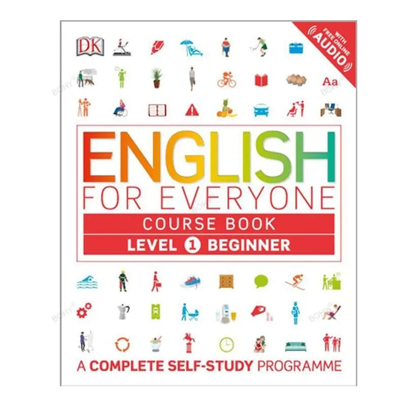 DK English for Everyone Course Kids Learning Book Complete Self-Study Programme Level 1-4