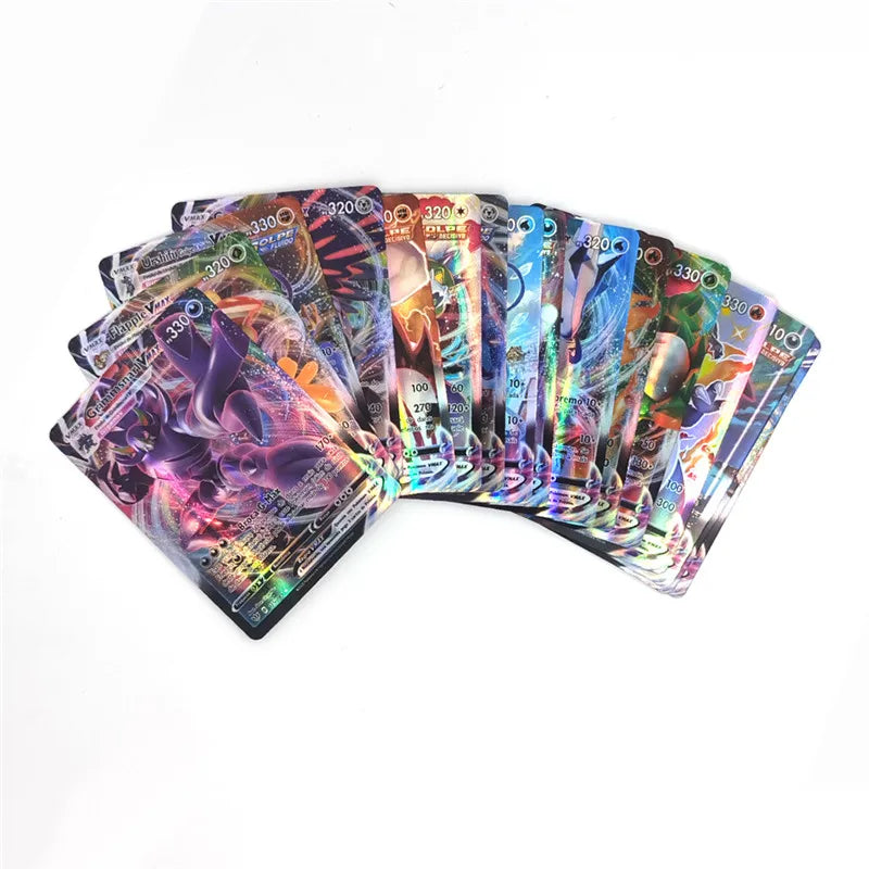 Pokemon Cards Portuguese 40-100pcs GX V Vmax Charizard  Pokemon Pikachu Carte Game Battle Carte Trading Shining Cards