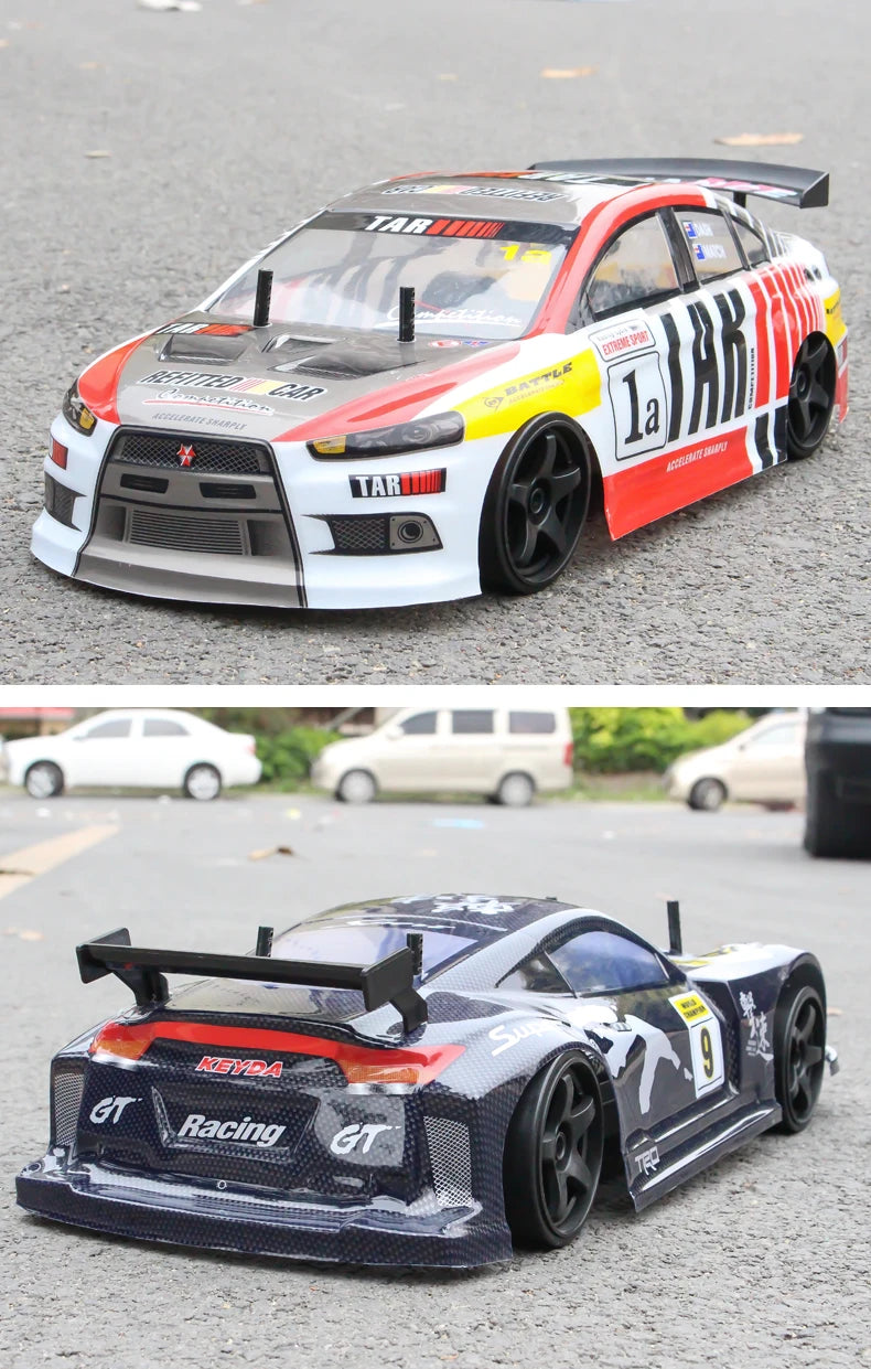 1:10 70km/h High-speed Drift Remote Control Car 2.4G 4WD Rc Off-road Vehicle Dual-speed Rc Car Children's Christmas Gift