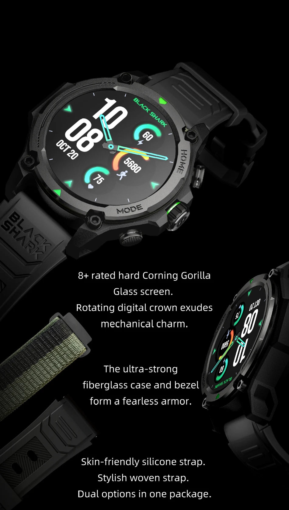 [World Premiere]Blackshark GS3 Smart Watch Global Version 1.43"AMOLED Display GPS Satellite Positioning 21 Day Battery Life 5ATM