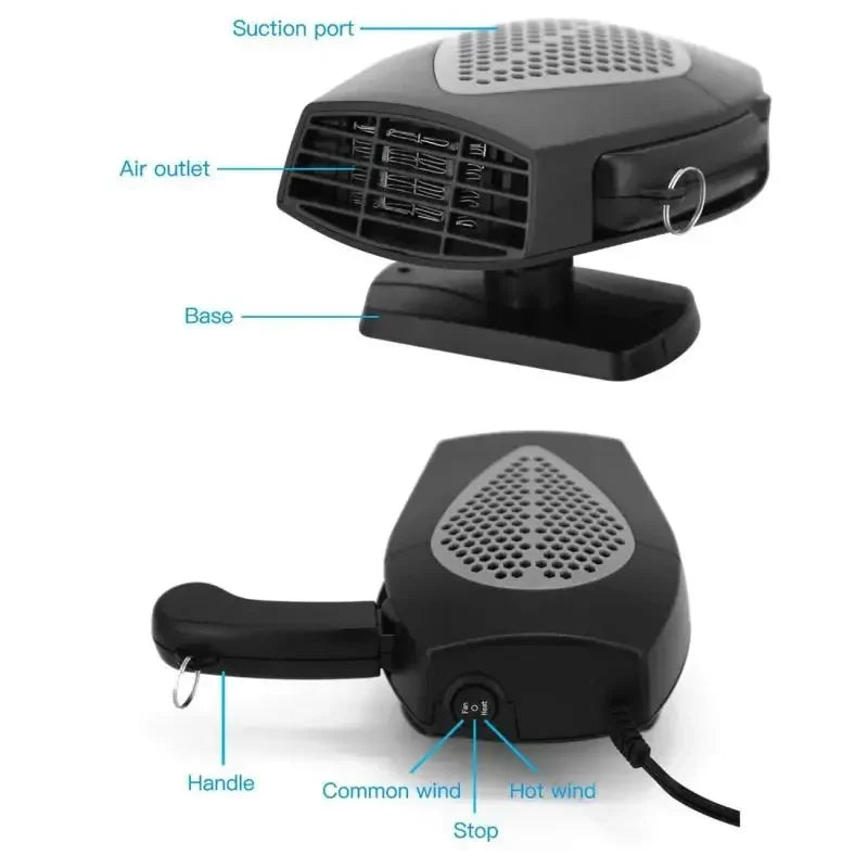 12V 150W Car Air Heater Universal Winter Windshield Defroster Defogger Auto Electric Heater Warmer Electrical Appliances