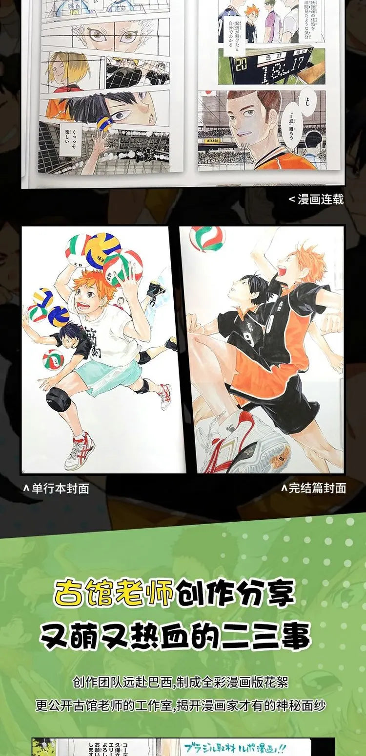 Japan Anime Haikyu!! Art Collection Cartoon Manga Book Japanese Edition Comic Official Formula Set Book Hinata Shoyo