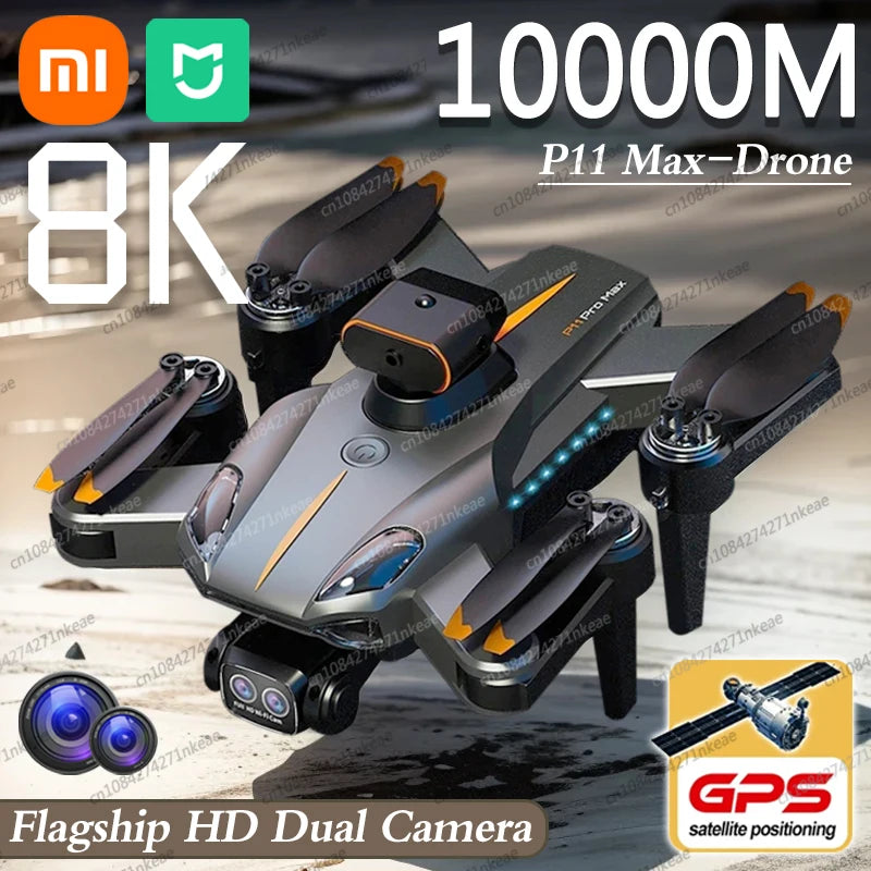 Xiaomi MIJIA P11 Pro Max Drone 8K 5G GPS Professional HD Photography Dual-Camera Obstacle Avoidanc Brushless Quadrotor RC 10000M