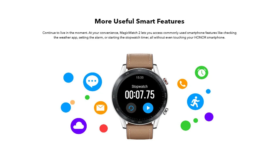 Honor Magic Watch 2 46mm Intelligent Sports Bluetooth Call Music Heart NFC Heart Rate Blood Oxygen Sleep Monitoring