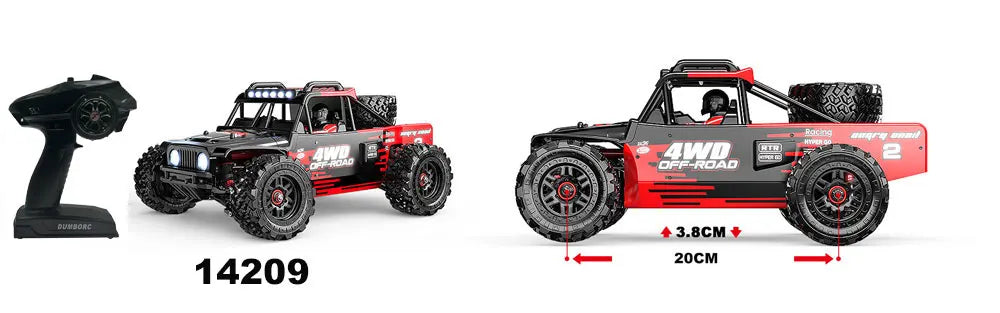 MJX Hyper Go 14209 14210  1/14 High Speed RC Car  2.4G Remote Control  Brushless 4WD Off-road Racing Electric Truck