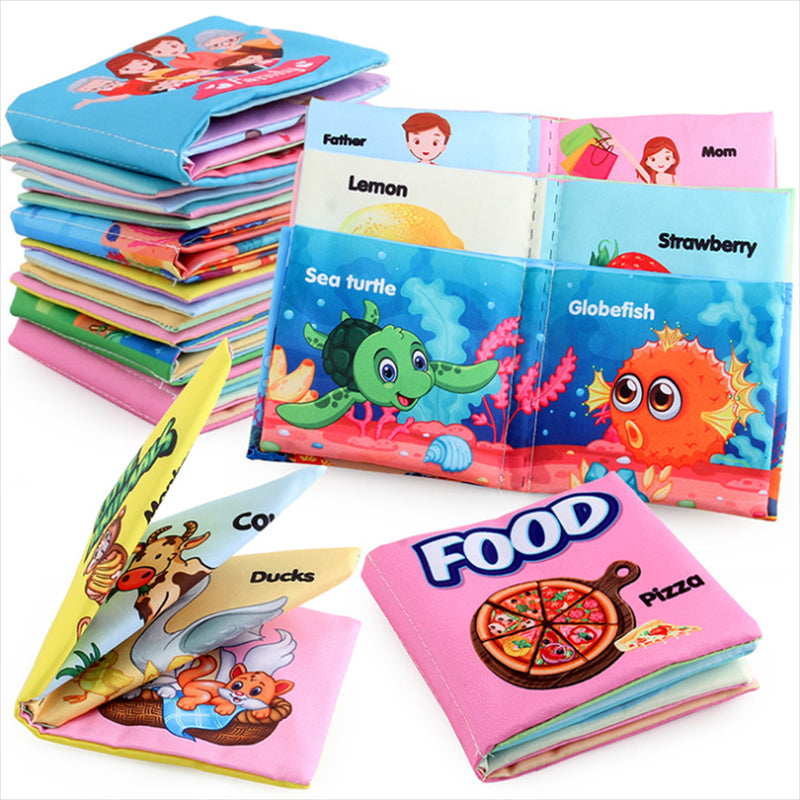 Baby Books Early Development Sensory Baby Cloth Book Baby Games Black White Books Toys For Babies 0 12 Months 1 2 Year Old