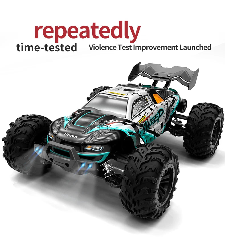 1:16 75KM/H or 50KM/H 4WD RC Car with LED Remote Control Cars High Speed Drift Monster Truck for Kids Vs Wltoys 144001 Toys