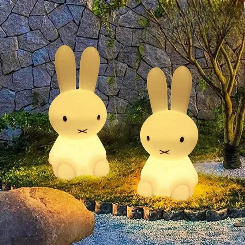 Rabbit  Mood Light LED Desk Lamp Cute Cartoon Children's Gift Bedroom Bedside Light Living Room Floor Light