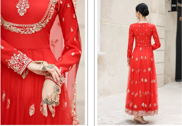 New  Arrival Woman Saree Embroidery Dress Female Coat Summer Clothing India Ethnic Girl Dancing Cloth