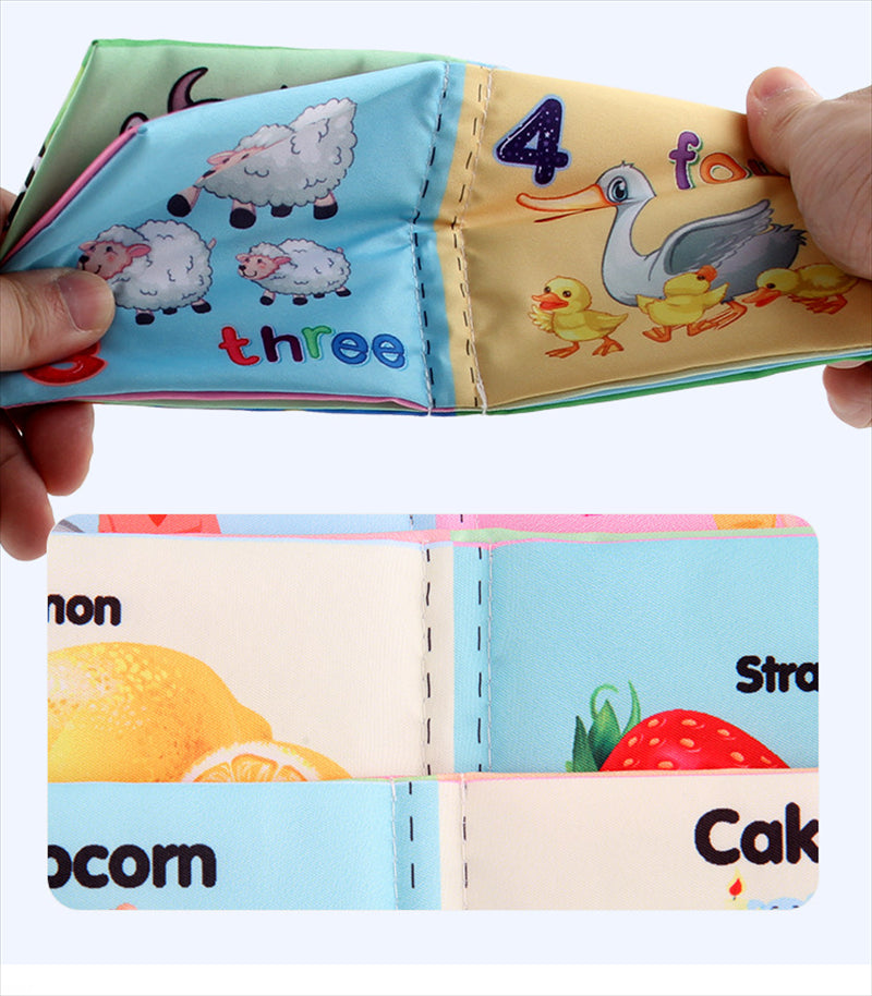 Baby Books Early Development Sensory Baby Cloth Book Baby Games Black White Books Toys For Babies 0 12 Months 1 2 Year Old