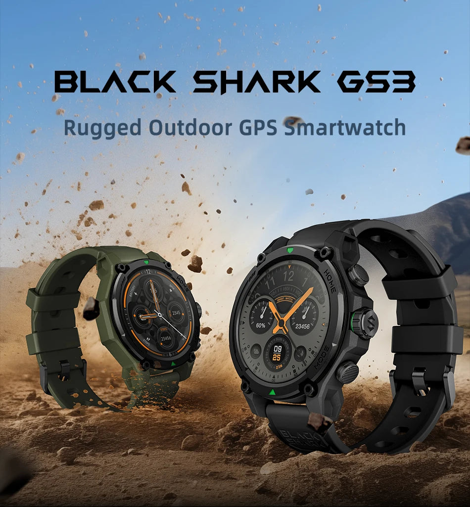 [World Premiere]Blackshark GS3 Smart Watch Global Version 1.43"AMOLED Display GPS Satellite Positioning 21 Day Battery Life 5ATM