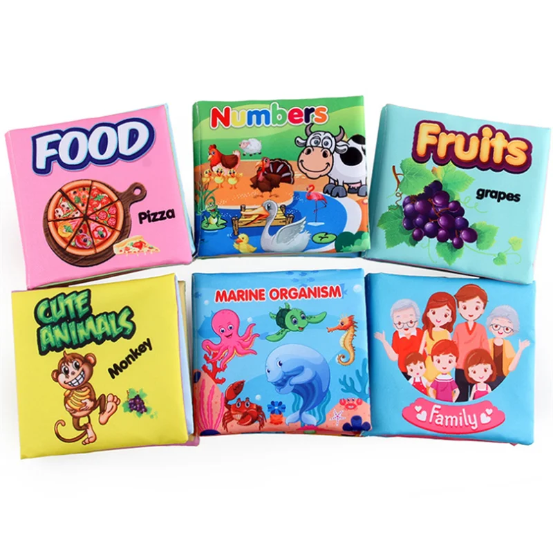 Baby Books Early Development Sensory Baby Cloth Book Baby Games Black White Books Toys For Babies 0 12 Months 1 2 Year Old