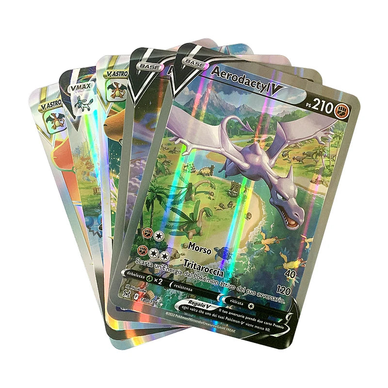 15/30pcs Anime Pokemon Pikachu Cards Shining Vmax Vstar Big Size Collection Battle Trainer Card Children GX VMax Card Toys Gifts