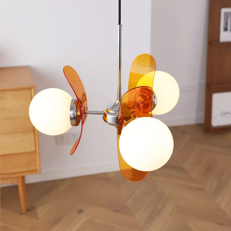 Nordic Middle Ancient Acrylic Beans Pendant Lamp Living Room Dining Room Study Restaurant Children's Bedroom Bauhaus Chandeliers