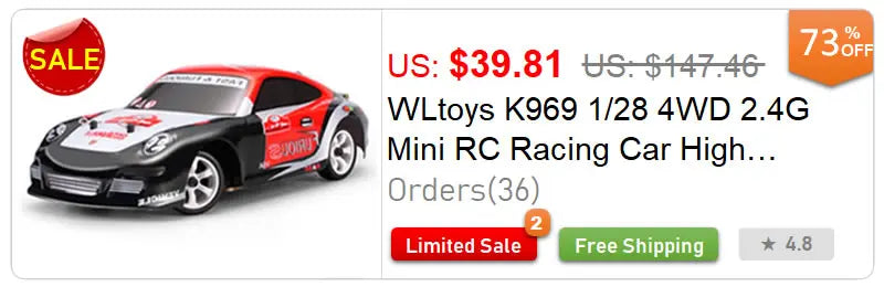 WL 12428 WLtoys 1/12 4WD RC Racing Car High Speed Off-Road Remote Control Alloy Climbing Truck LED Light Buggy Toys Kids Gift