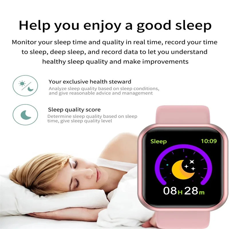 Y68 Smart Watch Men and Women Wristwatches Smartwatch Electronic Clock Fitness Monitor Birthday Gift For Xiaomi Huawei Bracelet