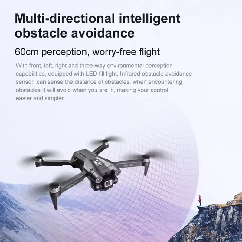 Lenovo Z908 Pro Max GPS Drone Brushless 8K HD Dual Camera Optical Flow Obstacle Avoidance Foldable Quadcopter RC Distance 9000M