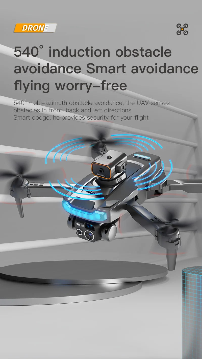 Lenovo New P15 Drone Professional 8K GPS Dual Camera 5G Obstacle Avoidance Optical Flow Positioning Brushless Upgraded RC 8000M