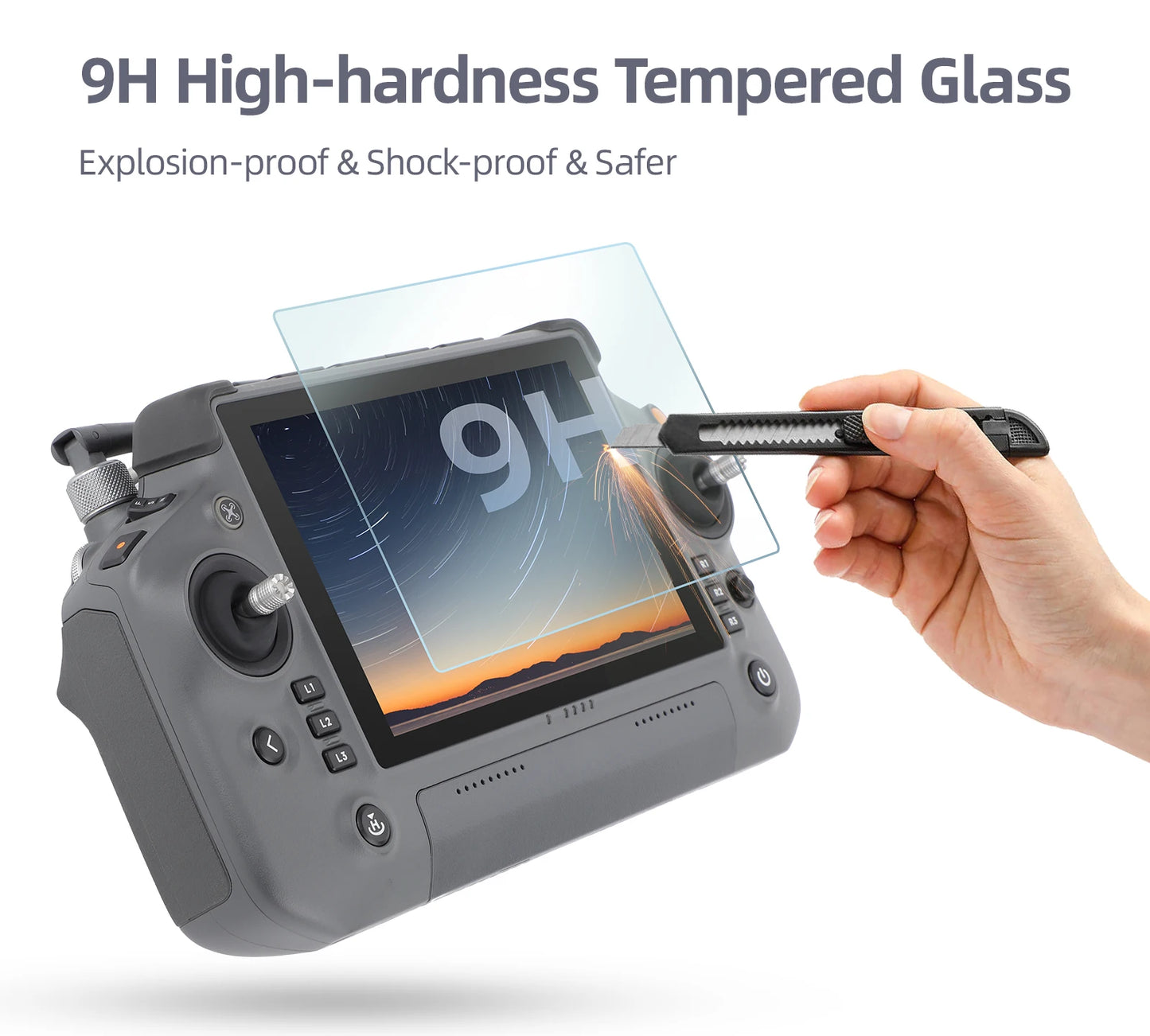 Tempered Glass Film for DJI RC Plus Screen Protector Remote Control T50 T25 T40 T20P M30 M30T Drone Accessories