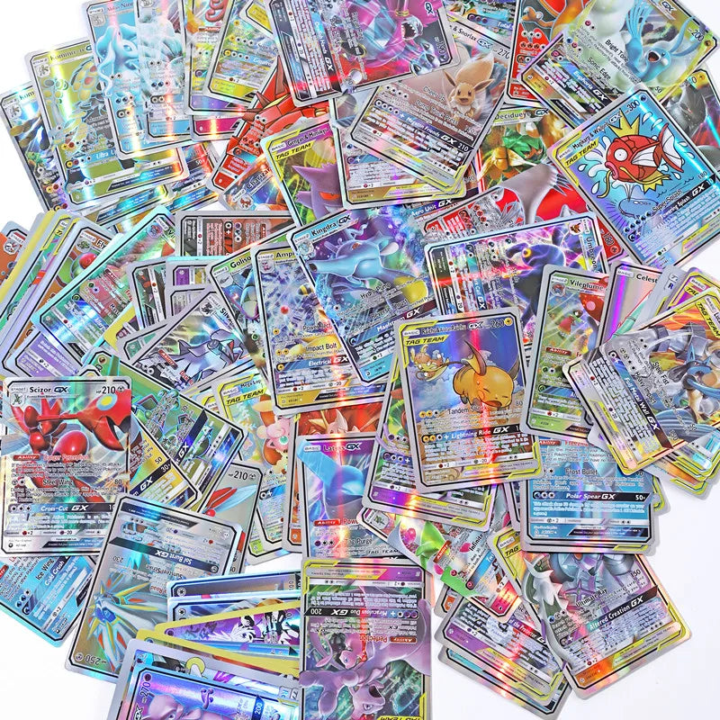 20Pcs English Pokemon Cards Holographic EX Vstar Vmax GX Letter Rainbow Arceus Shiny Charizard Mewtwo Evolution combination