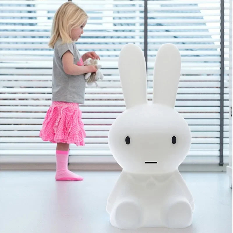 Rabbit  Mood Light LED Desk Lamp Cute Cartoon Children's Gift Bedroom Bedside Light Living Room Floor Light