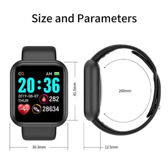 Y68 Smart Watch Men and Women Wristwatches Smartwatch Electronic Clock Fitness Monitor Birthday Gift For Xiaomi Huawei Bracelet