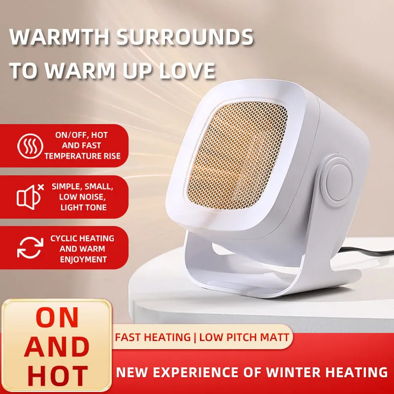 110V 220V Electric Fan Heater Portable Home Heater Fast Heating Desktop Heater for Winter Warming Machine Warm Hands and Feet