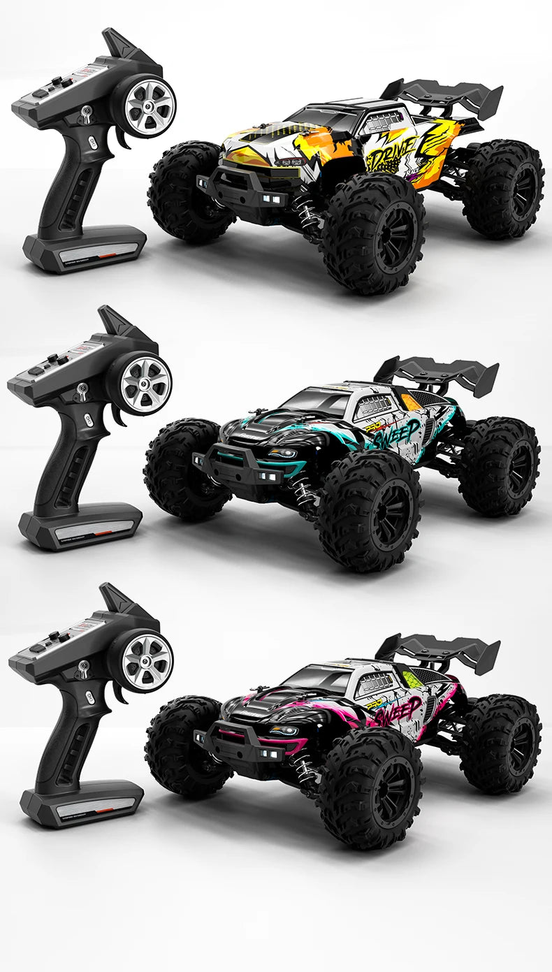 1:16 75KM/H or 50KM/H 4WD RC Car with LED Remote Control Cars High Speed Drift Monster Truck for Kids Vs Wltoys 144001 Toys