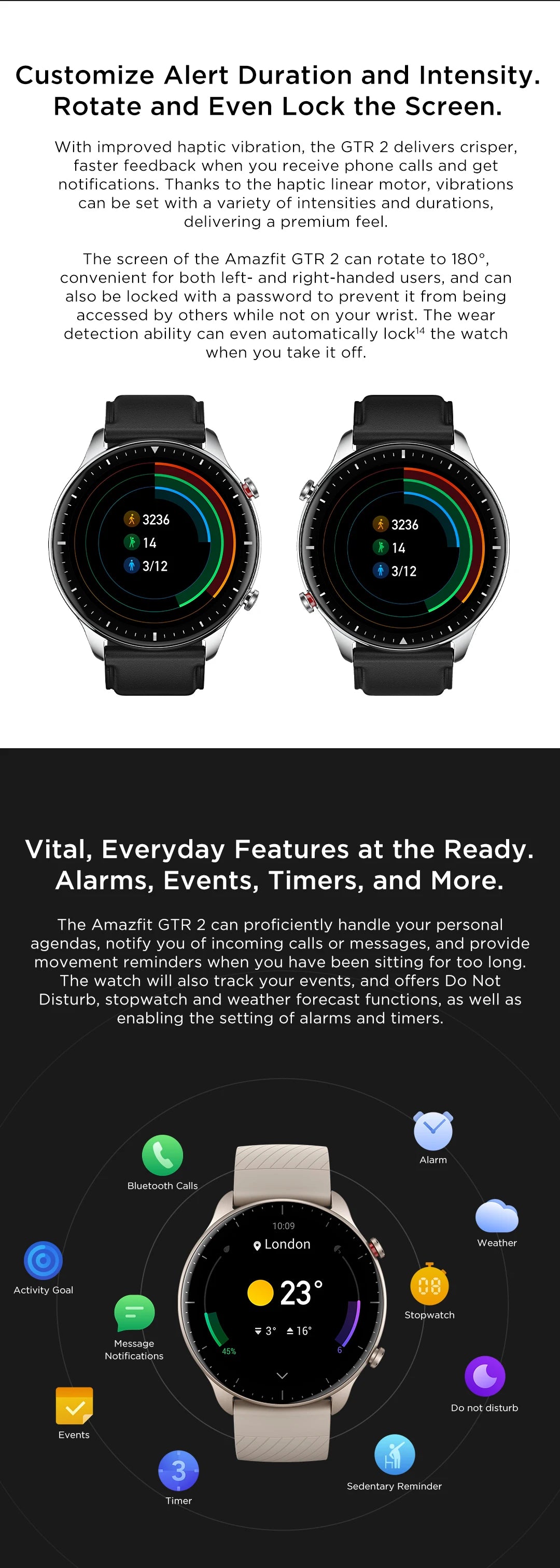 [New Version] Amazfit GTR 2 New Version Smartwatch Alexa Built-in Ultra-long Battery Life Smart Watch For Android IOS Phone