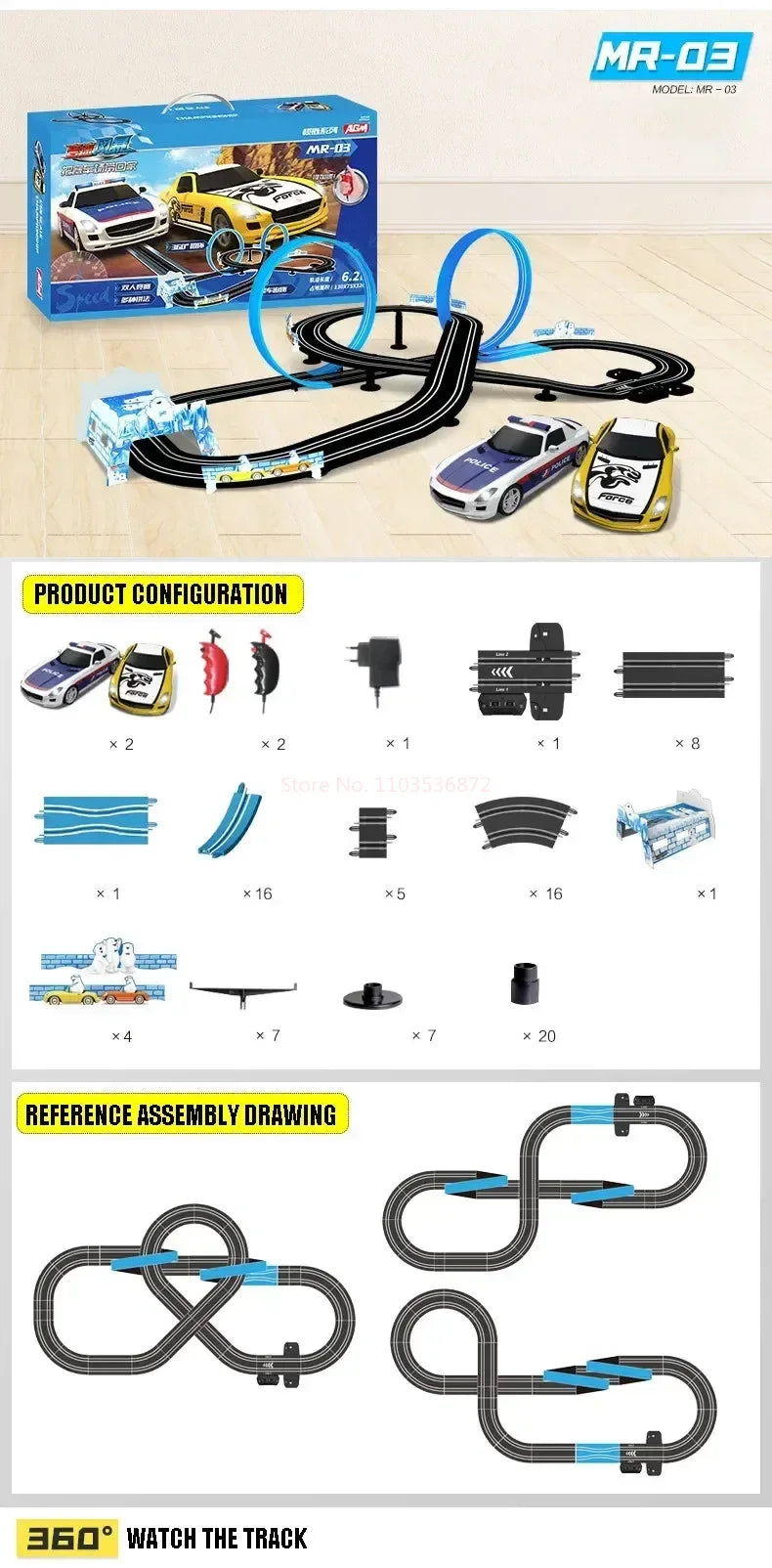 Rc Toy Set Racing Track Electric Double Remote Control Car Interactive Autorama Circuit Voiture Christmas Toy For Boy Children