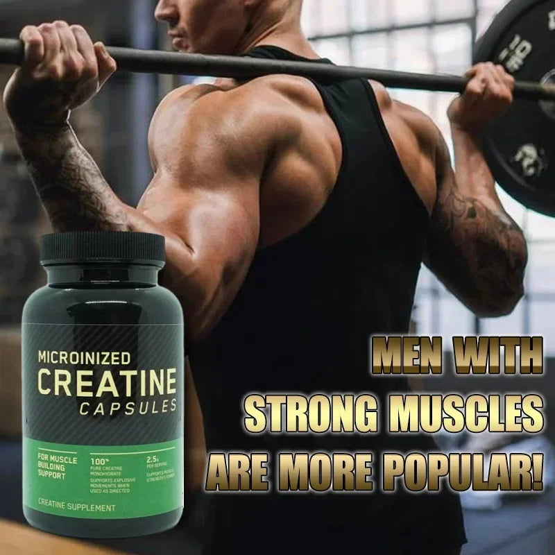 60 Capsules Creatine, Muscle Building creatine monohydrate power, performance and accelerate muscle growth Kreatin